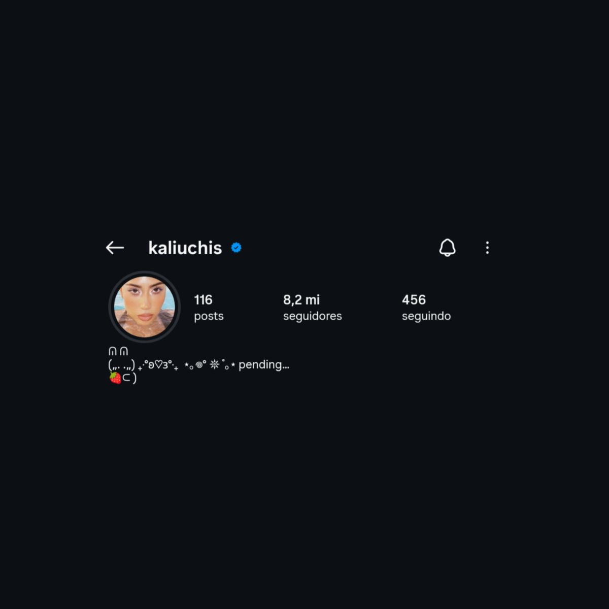 kaliuchisbrasil's tweet photo. VEM AI? Kali Uchis alterou sua foto no Instagram 👀 https://t.co/rROT8CaR27