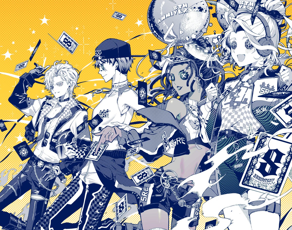 URASHIMA_ZZZ's tweet photo. 【お仕事】第五人格8周年おめでとうございます🎉

発表されてからずっと楽しみにしているSRE戦隊でお祝いイラストを描かせていただきました。
これからもいっぱい遊ばせていただきます！🫶

#第五人格　#第五人格８周年 https://t.co/pewaNZi0JB
