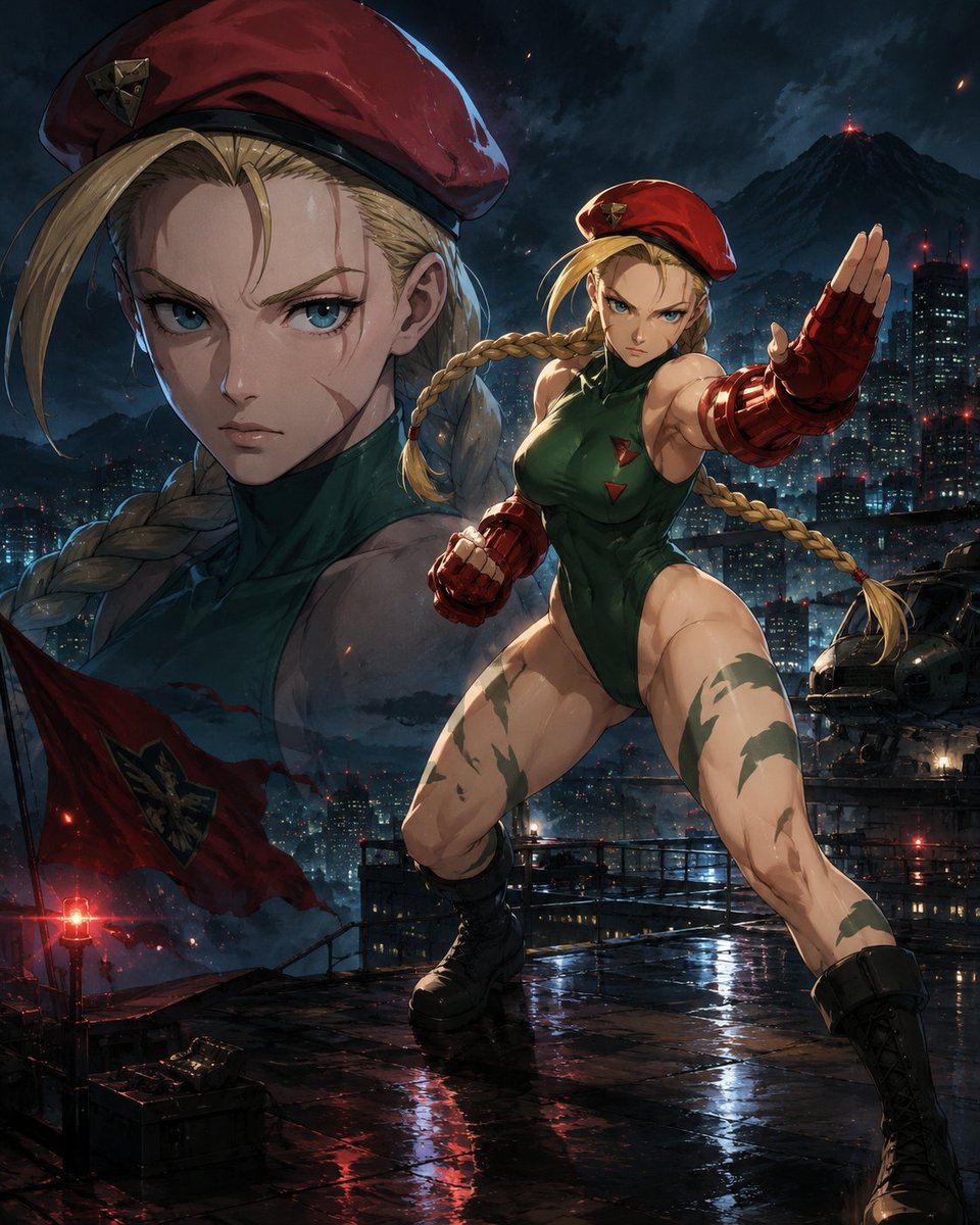 tetuyaraido's tweet photo. #キャミィ #キャミィホワイト #ストリートファイター #StreetFighter #Cammy #CammyWhite  #格闘ゲーム #カプコン #CAPCOM #アニメ #Anime #AIイラスト #AIart https://t.co/pb4Vwke8kY