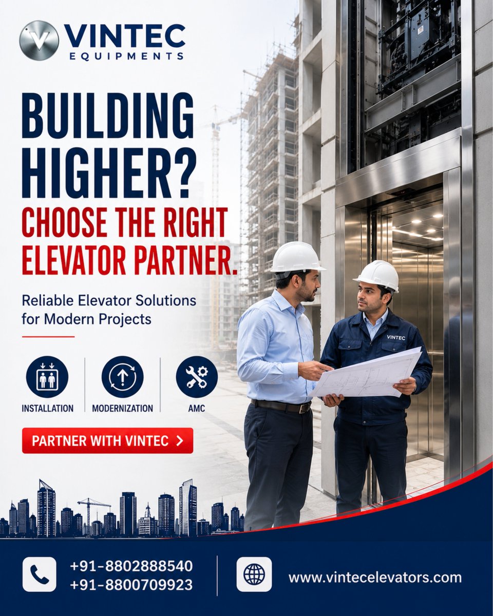 VintecElevator's tweet photo. Building higher starts with choosing the right elevator partner. 
📞 +91-8802888540 | +91-8800709923
#vintecelevators #elevatorsolutions #elevatorinstallation #builders #realestatedevelopers #constructionindustry #commercialprojects #elevatormodernization #elevatormaintenance https://t.co/4HiJ09gE9a