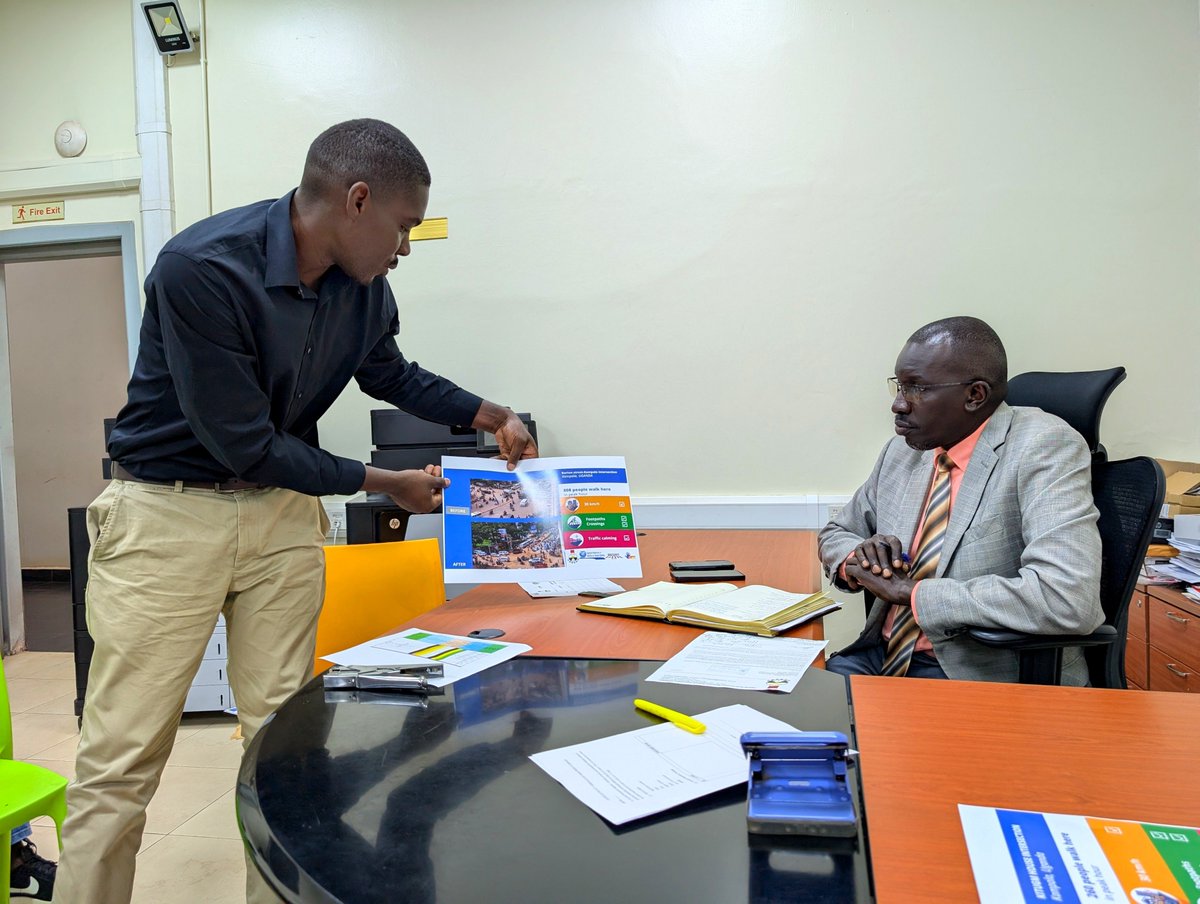 URRENO1's tweet photo. This afternoon URRENO together with @stassuganda  and @lrsinitiative engaged with the Ministry of Works and Transport, Road Safety officers to discuss findings from the #CommitToAct Mobility Snapshot Campaign, with particular focus on the safety and accessibility of intersections for pedestrians and cyclists.

The engagement provided an opportunity to share observations from assessed intersections, including Kitgum House Intersection, Spear Motors Intersection, Rashidi Khamis Intersection, among others, and discussed gaps in pedestrian and cyclist infrastructure, enforcement, road-user behaviour, and the need to ensure that Non-Motorised Transport (NMT) facilities are integrated into road and junction improvements.

We also explored opportunities for stronger collaboration between government and civil society, including joint road safety awareness activities under the #CommitToAct campaign.

We appreciate the Ministry’s willingness to continue supporting the campaign and future engagements towards safer and more inclusive roads for all road users