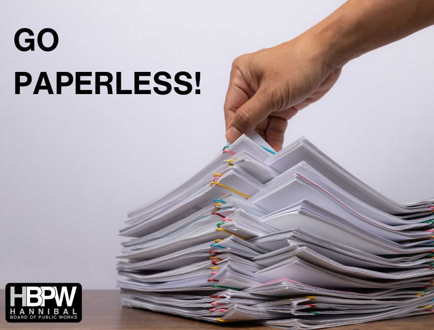 HBPW's tweet photo. Drowning in a growing stack of bills on your desk? Go paperless with SmartHub and make that pile disappear! Just log in to your SmartHub account, head to ‘Settings’, select ‘Paperless Billing’, tap ‘Switch’, and you’re done! https://t.co/babdo7C12A