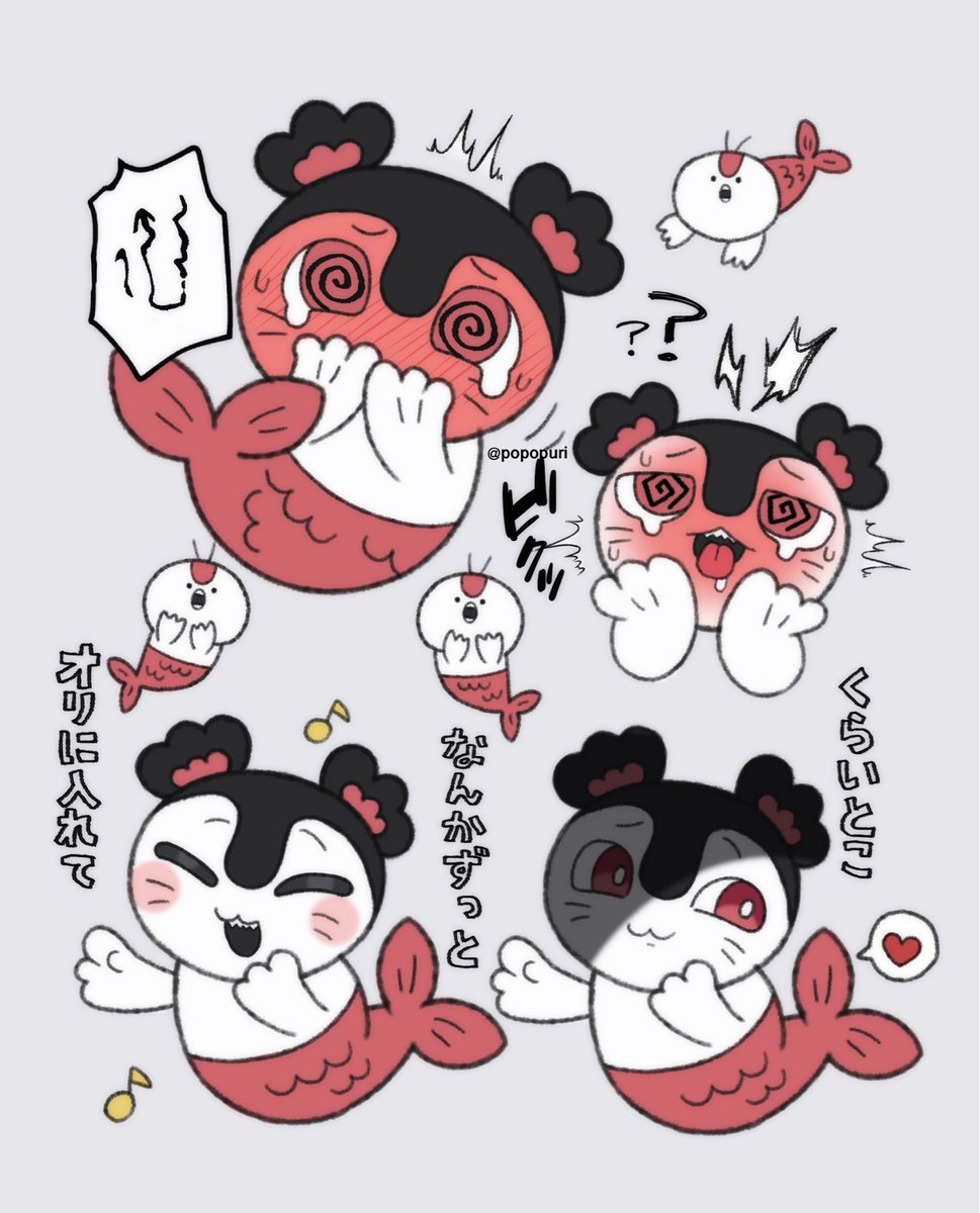 popopuri's tweet photo. ちいかわ映画観た記念に描いたかわいいセイレーンちゃんの絵(1/2) https://t.co/kURw3avmH3