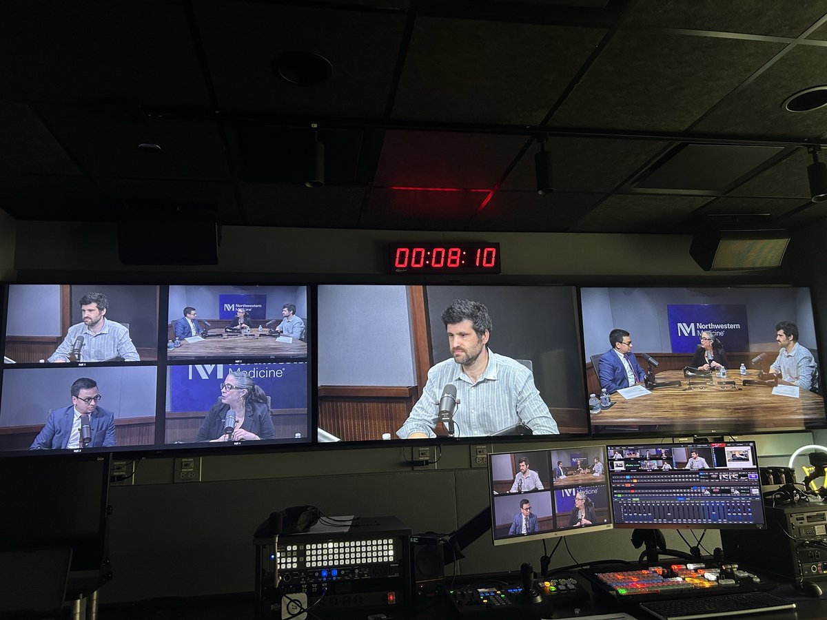NM_Rheumatology's tweet photo. Behind the scenes with Irene Blanco, MD, Paras P. Vakharia, MD and Yonatan Peleg, MD, for a new episode of the @NorthwesternMed #BetterEdge #podcast on the topic of multidisciplinary #lupus care. Stay tuned for the full episode! https://t.co/9cKbns6S08