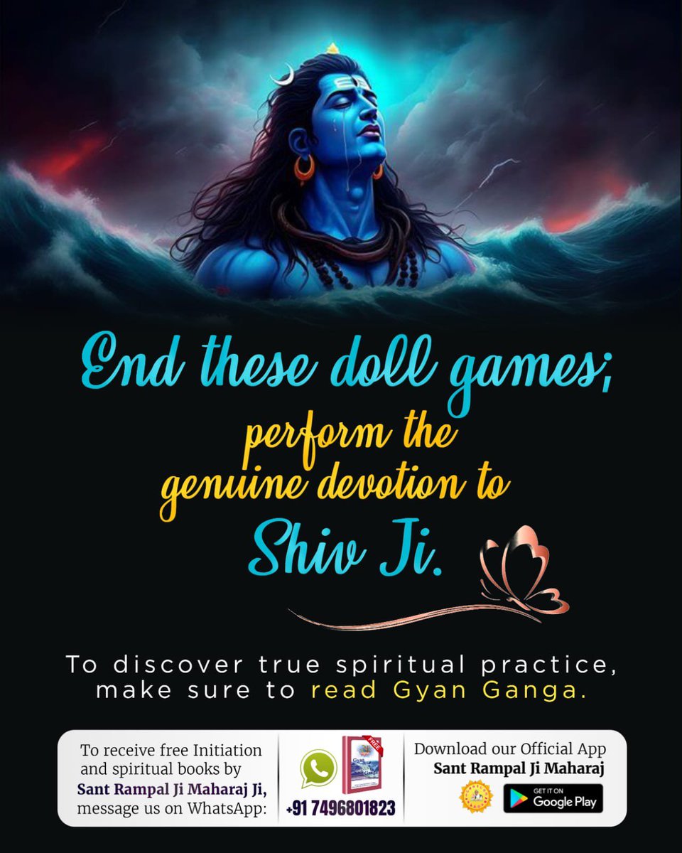 Ramnarayankota8's tweet photo. #गुड्डा_गुड्डी_का_खेल_बंद_करो

End these doll games;
perform the genuine devation to Shiv Ji.
To discover true spiritual practice, make sure to read Gyan Ganga.
🙏🙏
#ढंग_की_पूजा_करो https://t.co/wbLzMkvVxv