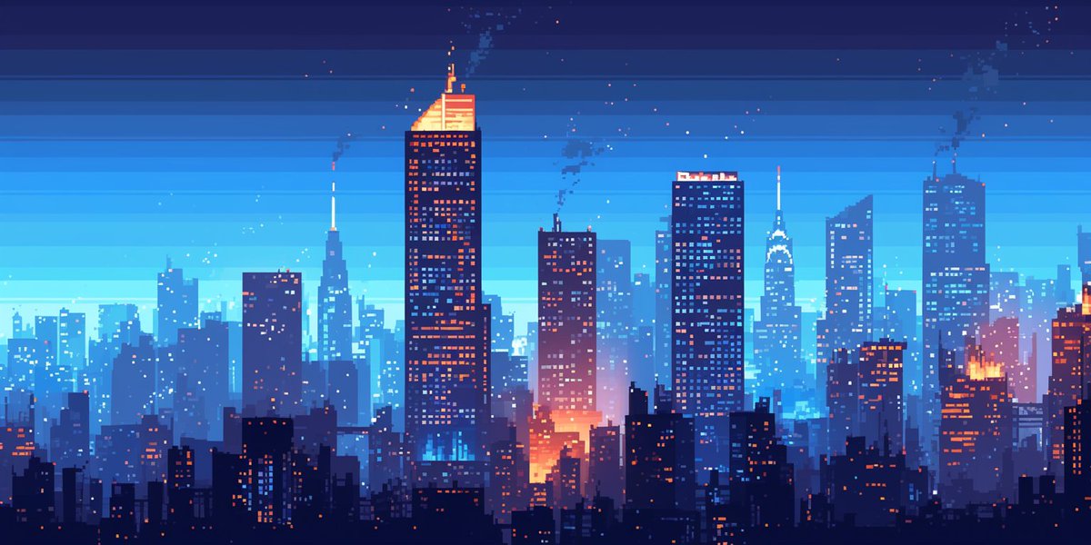 __LONPEL__'s tweet photo. Pixelart twilight https://t.co/q720pZ9UD6