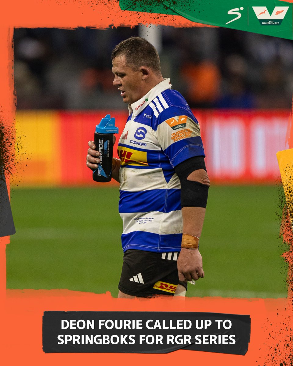 SSRugby's tweet photo. 𝐁𝐑𝐄𝐀𝐊𝐈𝐍𝐆: Deon Fourie, who last played for the Springboks in the 2023 Rugby World Cup Final against New Zealand, has been called up to the squad for #RugbysGreatestRivalry 🇿🇦🚨 https://t.co/xxuTrRrbtA