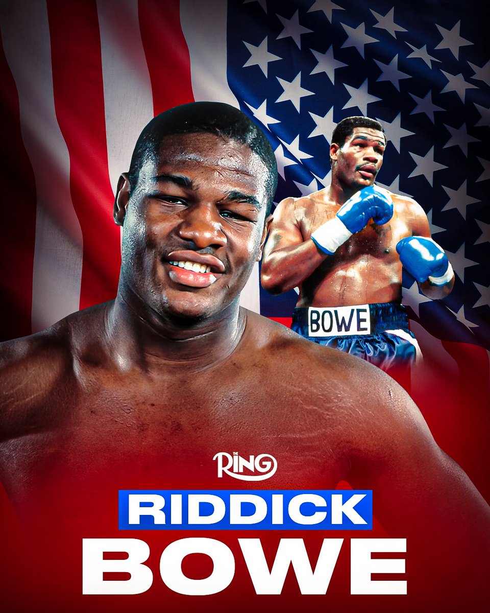 ringmagazine's tweet photo. 🗓️ On this day in 1967, Riddick Bowe was born in Brooklyn, NY 🗽

‘Big Daddy’ would go on to win The Ring’s ‘Fighter of the Year’ in 1992 🥇 https://t.co/VJpO5u6L5f