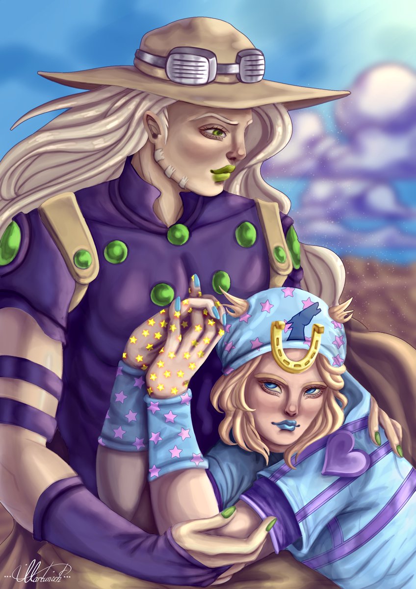 sam_sunrain's tweet photo. #fanart #jojosbizarreadventure #digitalart #digitalpainting #painttoolsai #anime #gyro #gyrozeppelin #johnny #johnnyjoestar #art
Finally!
Oh my, I'm so glad I finished this art and can show you)
Suddenly, while I was painting, a sunset sky option appeared.
Which one do you like?) https://t.co/2u5CZGBIJi