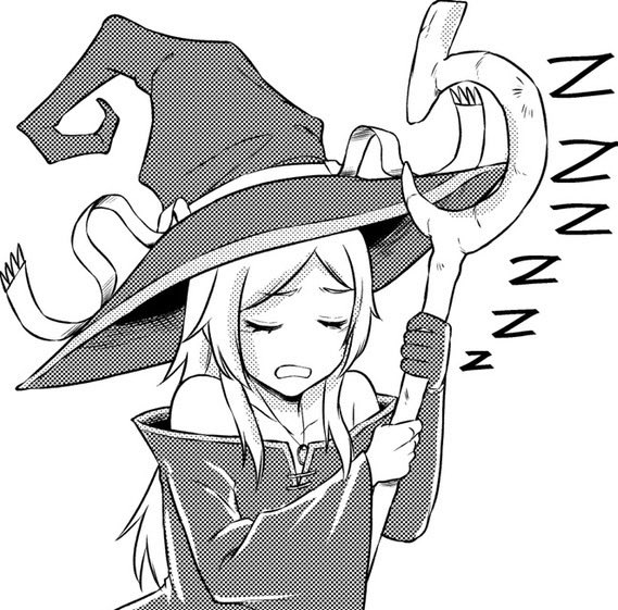 DrowsySorcerer's tweet photo. Oh no, she fell asleep using her own sleep spells again. Don’t mind her 𝚁𝚎𝚊𝚍𝚎𝚛 https://t.co/Z4nBk9oxDA