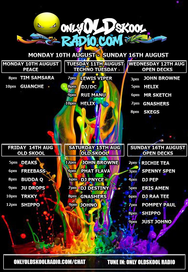 OnlyOldskool's tweet photo. Anuva week packed with wicked choons from our TOP resident and guest DJs. give us a shout if you fancy playing for us!
https://t.co/cD9LeK356Y https://t.co/Q6z5vppXvk