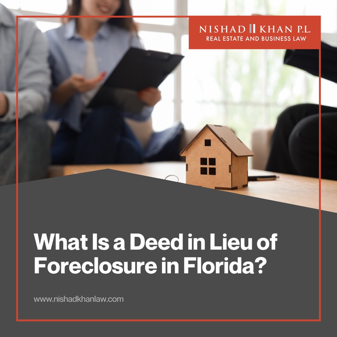 NishadLaw's tweet photo. A deed in lieu of foreclosure can resolve a mortgage default, but it won't automatically cancel your debt. Learn what to review before signing. Click here to learn more: https://t.co/x4SzaCRse9 https://t.co/kMZyVwl5QK