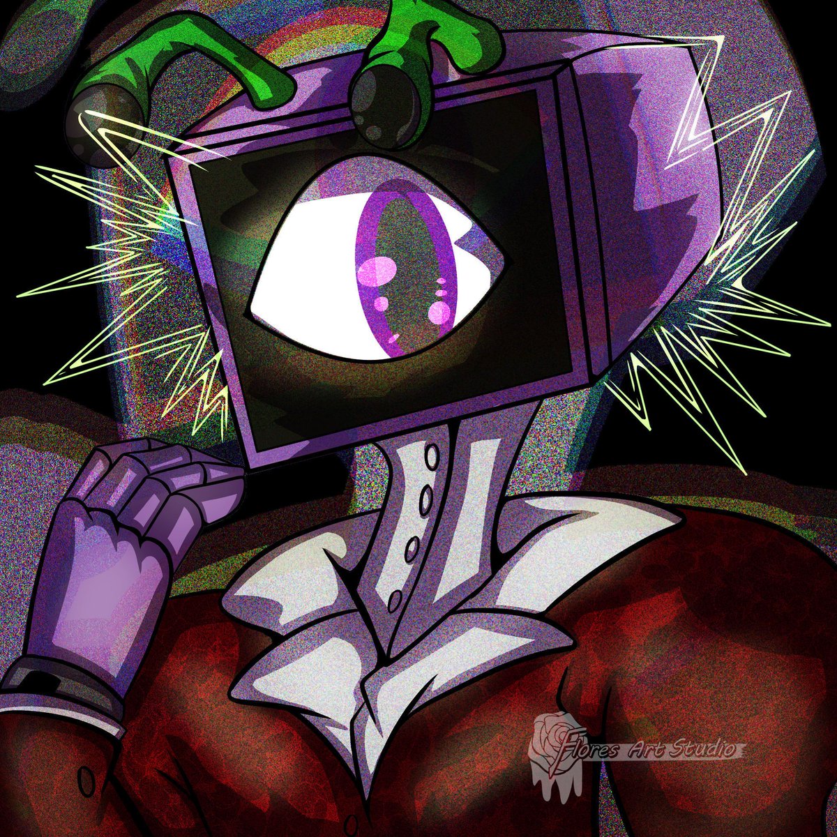 floresartstudio's tweet photo. This is attack #12!

I still have about 1 more attack that I need to post. After this, that will conclude  all of my artfight attacks. This attack goes to ParanoiaSam! I tried  using  different filter  tools on clip studio paint. Thoughts?
#artfight2026 #clipstudiopaint #digital https://t.co/iRvqfgKPWL