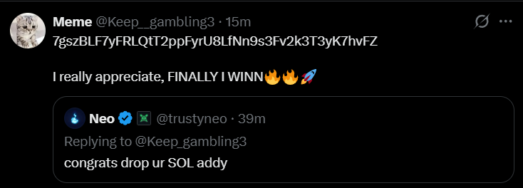 trustyneo's tweet photo. Accidentally paid out an impersonator.

If he returns the money I will do a $1,000 giveaway!

🎁 $100 x 10 people 🎁

Like + Retweet + Comment

Let's see if a miracle will happen... https://t.co/gxtRFizAEE