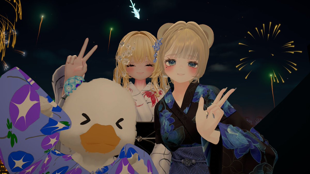 pejimi's tweet photo. 花火とってもきれいでした🎆
今年も参加できてよかった～！
#超寝転ん盆踊り2026 https://t.co/7JuNB14U6L