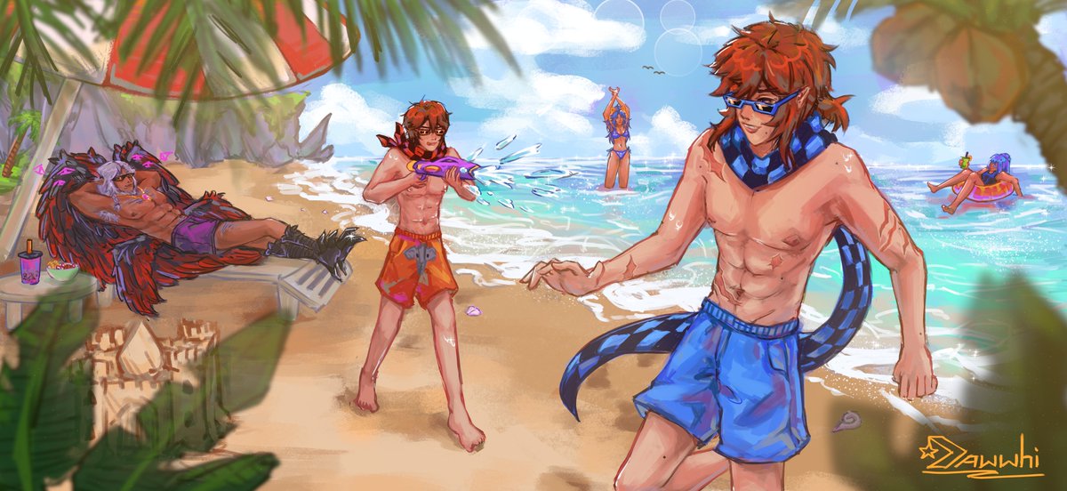 Dawwhi969's tweet photo. Warm summer #fanart #art #lololowka #summer https://t.co/Bktyr1wArG