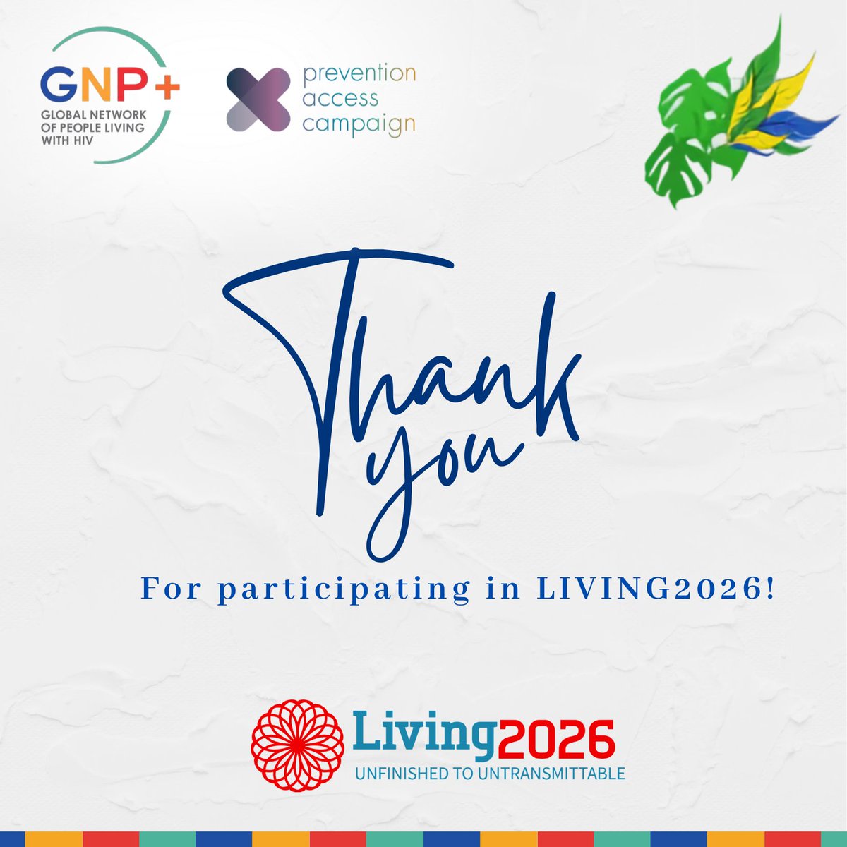 gnpplus's tweet photo. To the 90+ PLHIV leaders, allies, partners and donors who showed up for #LIVING2026, connected,contributed and celebrated the 10th anniversary of U=U alongside Prevention Access Campaign; a big thank you! @teampata
@Auruminstitute @floriako @SboNkosiZA https://t.co/yKmCxmWfuh