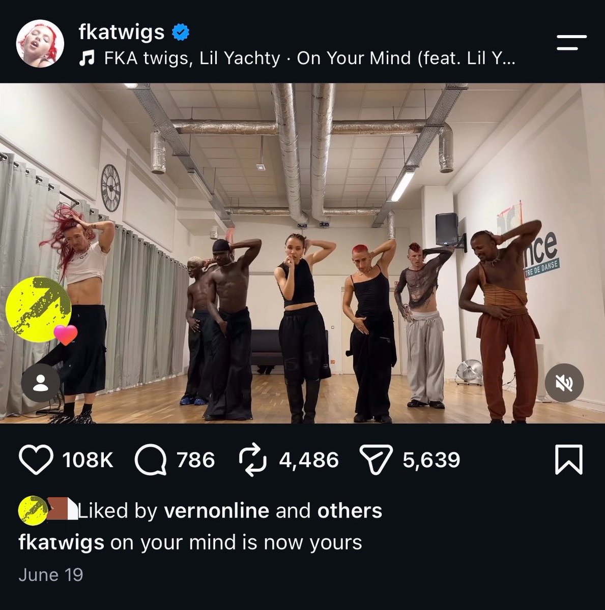 chweposts's tweet photo. Vernon liked 3 of fka twigs posts in June 🥰 https://t.co/gBj0HYXvMi