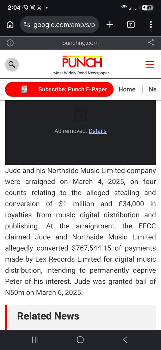 neo_officialll's tweet photo. I have just been feeling like a big fool for joining the bandwagon and condemning an innocent man.

Bro Peter Okoye has been lying. The EFCC cleared the $800k accusation against his brothers.

He brought a matter in court to Social media because he knows Nigerians are foolish. He knows he is probably losing the case in court so he brought it on the internet to win on the media.

This is also why VDM is angry because truly Peter wanted to use him. He wanted VDM to be the one calling out his brothers. 

This is easily the most manipulative thing I have ever seen a full-grown man do.

The story is on Punch, Vanguard and other reputable outlets. Use this link to read for yourself. 
https://t.co/cfsmCaxSty