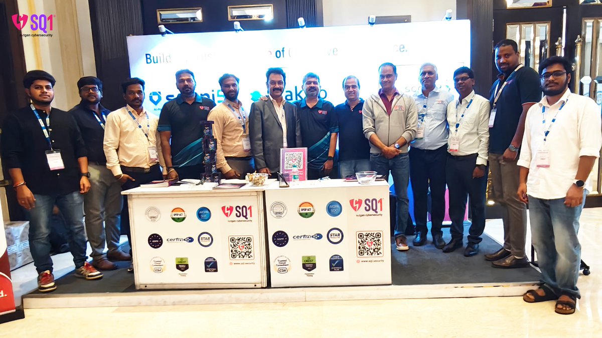 sq1_security's tweet photo. Build. Assure. Trust. 🔐🤖

Proud to be part of ISACA Chennai 2026, where industry leaders explored AI governance, cybersecurity, resilience, and digital trust.

Together, shaping a secure and trusted digital future.

#ISACAChennai2026 #SQ1Security #CyberSecurity #AIGovernance https://t.co/pWZti8ZqAA