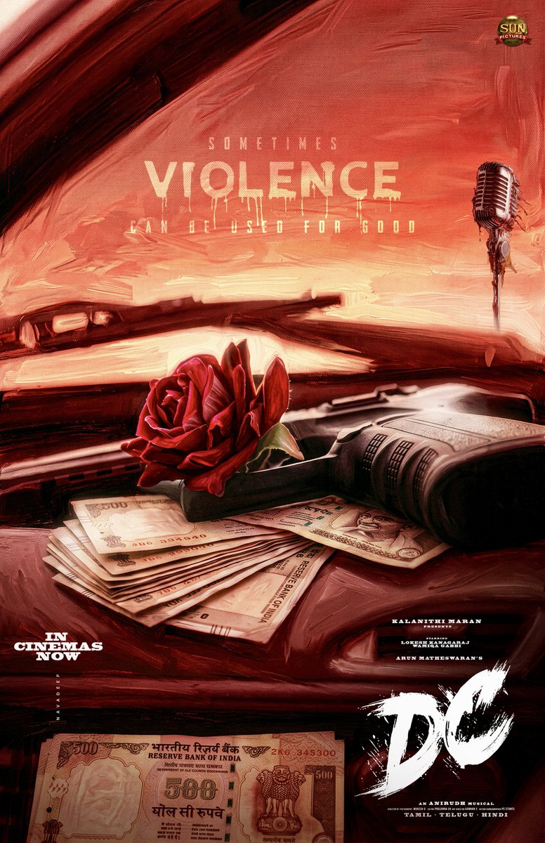 Navadeeppp's tweet photo. THE GOOD SIDE OF VIOLENCE HAS NEVER LOOKED THIS INTENSE 🌹💥

#DC #Anirudh #Lokeshkanakaraj #WamiqaGabbi https://t.co/boZxsr4WXV