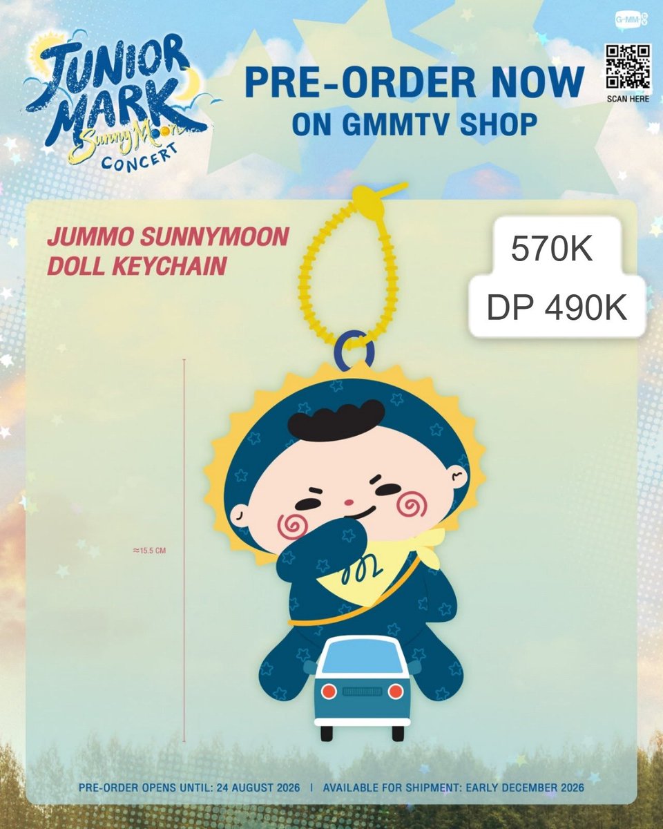 BkkMerchHunt's tweet photo. ✨PRE-ORDER! JUMMO SUNNYMOON DOLL KEYCHAIN✨
🇮🇩 INA ORDER 🇹🇭

🛍️ Order Form:
https://t.co/xyZ4E3C8b8

✅ Ada GO
📦 Exclude packing &amp; ongkir ID 🇮🇩
📍 Jakarta
🛬 ETA: TBA
⏰ Close Order: 23 Agustus 2026

#JUMMO #JuniorMarkConcert #GMMTV https://t.co/lAjkZxDN36