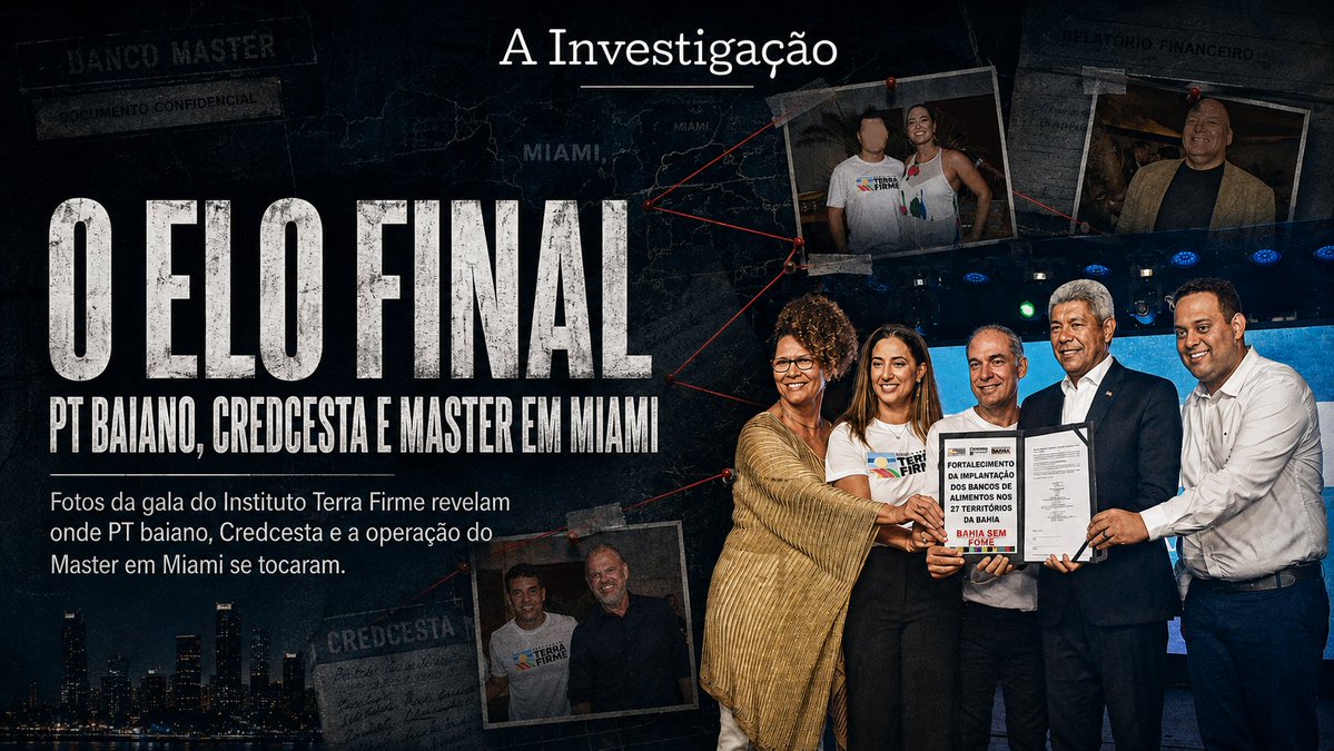 david_agape_'s tweet photo. Encontramos o elo final entre o Banco Master em Miami, o PT baiano e o Credcesta — e ele estava na cara de todo mundo o tempo todo.

No final de 2023, Augusto Lima — então sócio e presidente executivo do Banco Master — deu uma baita festa pra lançar o Instituto Terra Firme. 

Nessa mesma festa estavam os mesmos executivos que depois montaram a estrutura do Master em Miami que revelamos em @a_investigacao_. 

https://t.co/lrIJMQ1Ny2
