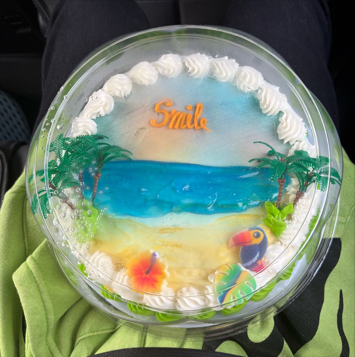 Byakusheen's tweet photo. So the orthodontist gave me a whole cake after I got my braces off https://t.co/odQFtNehO7