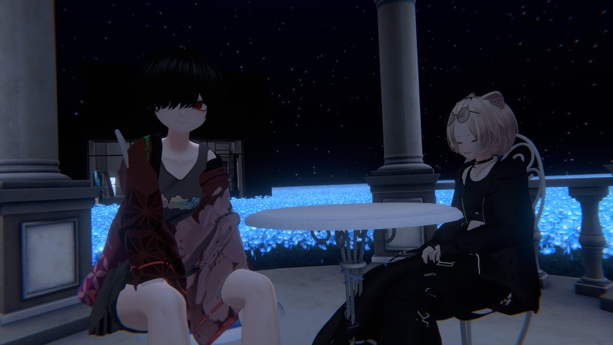 VRchat_Elbell's tweet photo. ろかさんがフレンドの人とまおくんでお揃いで写真撮ってました😊😊😊 https://t.co/MvtzV0gNPZ