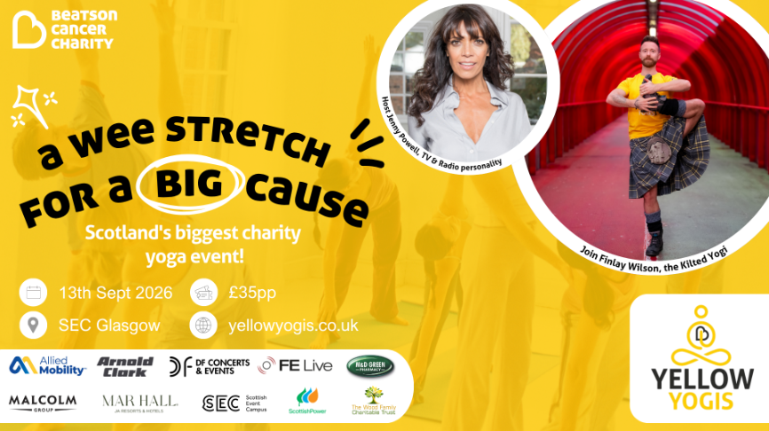 MalcolmGroup's tweet photo. Over 1 month to go!

The Malcolm Group is proud to sponsor Beatson Cancer Charity Yellow Yogis - Scotland's biggest charity yoga experience.   

 Sign up now: https://t.co/zgv8R7zMF4 https://t.co/hH7u1vEmIU