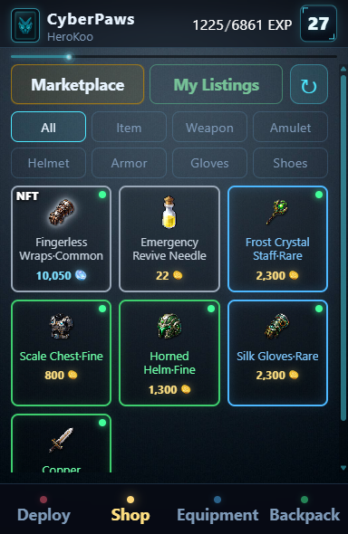 PandaV_io's tweet photo. New drop incoming

Soon you can auction your gear NFTs right inside the game.

Want them out? Extract to your Ergo wallet — trade, flex, or list on any Ergo NFT auction.

Here’s the fun part: Whoever holds that NFT can jump into CyberPaws PDV and equip it as real in-game gear.

Your loot can travel. New players can pick it up and play with it.

And if a holder wants back into the in-game market? Restock to custody, then auction again inside CyberPaws PDV.

Gear that moves: game → wallet → game. That’s the loop.

Stay tuned...

#Ergo #PDV #PandaV_io #CyberPaws