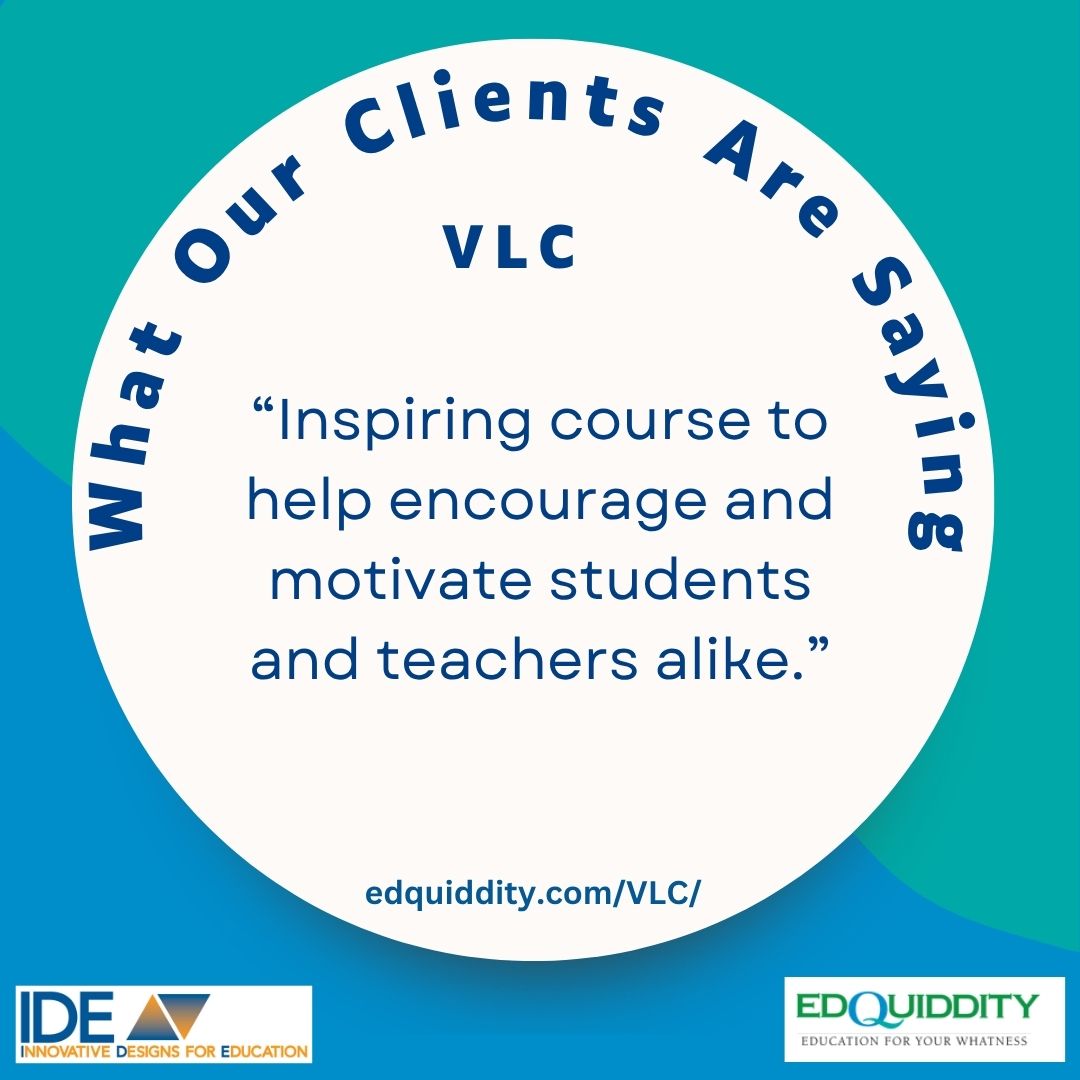 edquiddity's tweet photo. Our Virtual Learning Community courses are a personalized approach to professional learning, offering valuable strategies teachers can use right away. It's more than a course; it's a community! https://t.co/DhmezdarS3 https://t.co/2nERcqk1nb
