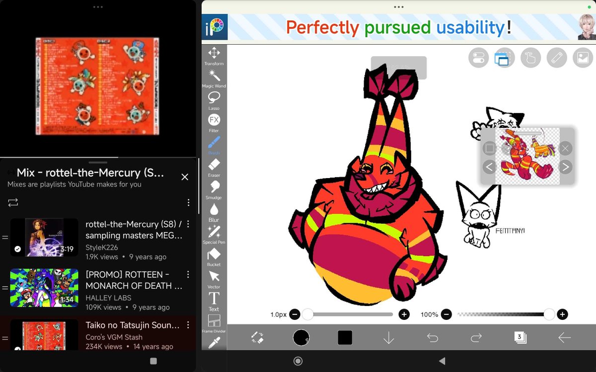 ardennut's tweet photo. Arts of a random piñata fox I  haven't posted https://t.co/z6aJQypubm
