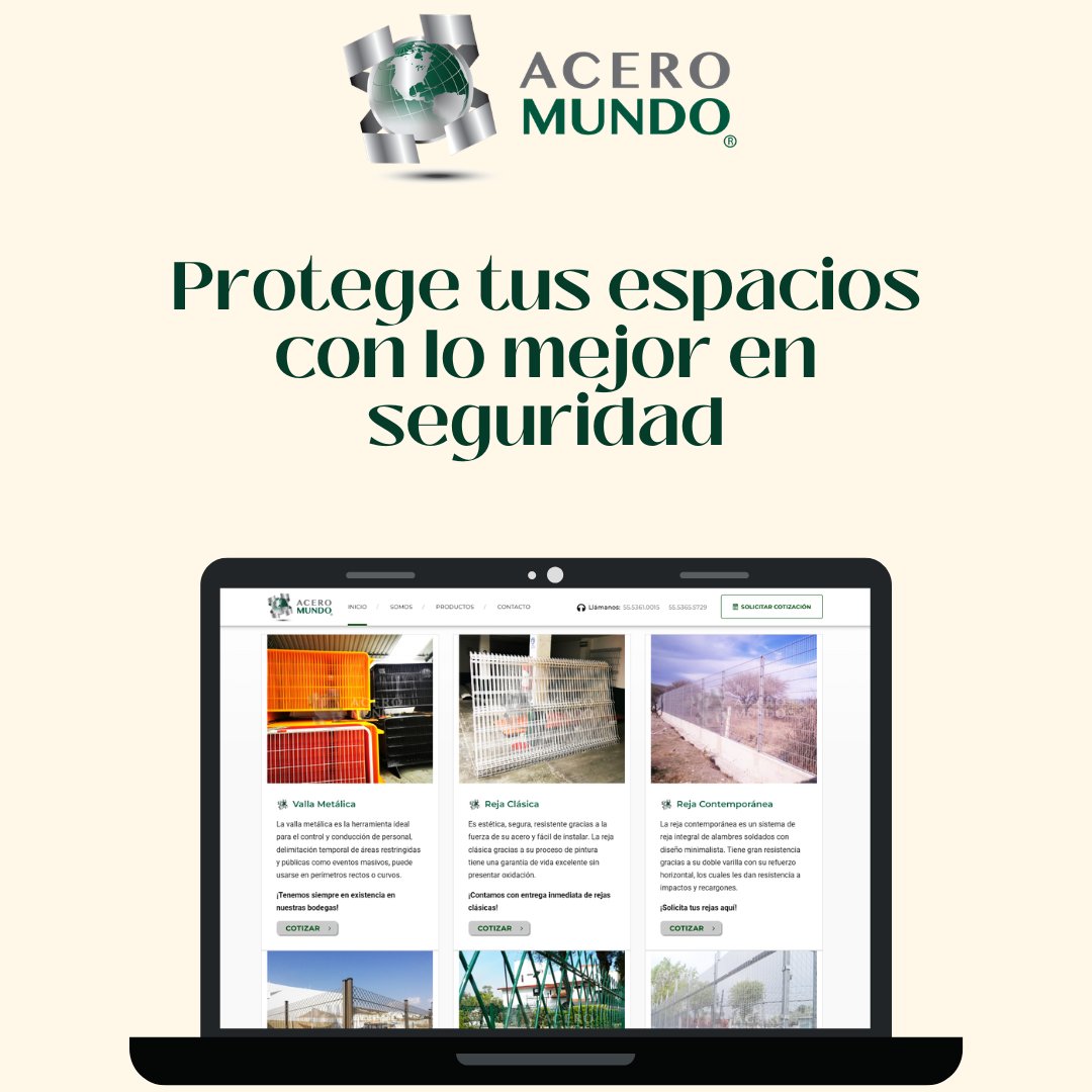 AceroMundoMx's tweet photo. ¡Adquiere las mejores rejas y vallas del mercado!

https://t.co/SRf6VekEyl https://t.co/c3ifEXnd1s