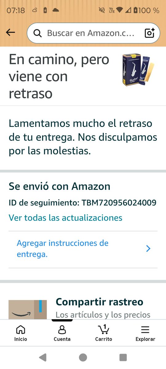 TumbaBotss's tweet photo. @Profeco 
5 días desde que me notificaron la fecha de entrega.
Y @amazon no cumple!
@amazonmex es un fraude.
#amazonfraudulento https://t.co/JlTslT6h0Z