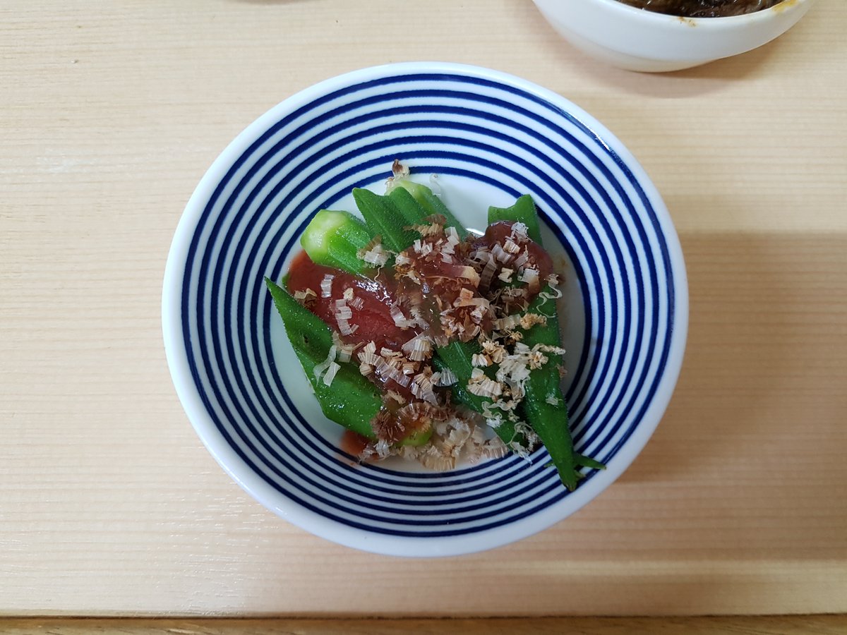 sojiro_2017's tweet photo. 正宗屋＠相合橋　2026/8/10
うなぎ肝煮付、おくら梅肉和え、ズッキーニアンチョビマヨ、茗荷唐辛子しょう油漬 https://t.co/ndsyBvk07I