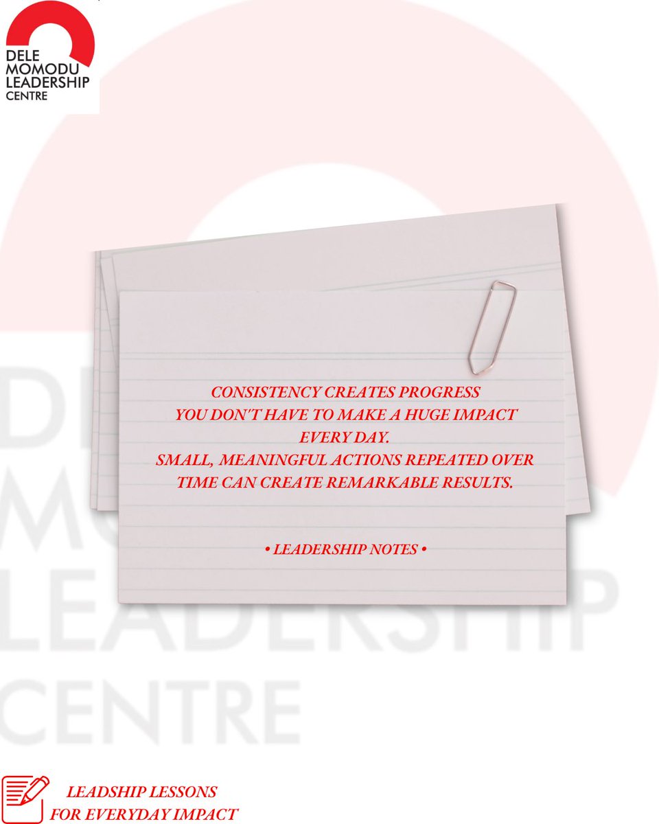 DMLCCONNECT's tweet photo. Leadership is not built through occasional moments of excellence. It is built through the small things we choose to do repeatedly.

Showing up. Keeping your word. Following through. Staying committed even when the results are not immediate.

Swipe through to explore ➡️
#DMLC https://t.co/Js7gAqT5BP