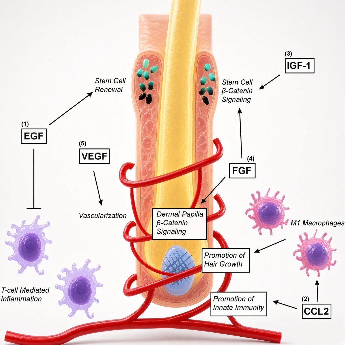 Hoostethics's tweet photo. topical BPC-157 + micro needling

is a potentially DEADLY combo for hair loss…

if you’ve ever tried injectable/oral BPC you know it has some weird esoteric type effects on biology 

> angiogenesis
> fibroblast activity
> nitric oxide signalling
> tissue repair/regeneration

it just cures sh*t. 

𝙖𝙣𝙙 𝙩𝙝𝙚 𝙗𝙞𝙤𝙡𝙤𝙜𝙮 𝙢𝙖𝙠𝙚𝙨 𝙨𝙚𝙣𝙨𝙚… 

studies show BPC-157 can increase angiogenesis (blood vessel creation) by up to 40% through VEGFR2 signalling

hair follicles DEPEND on blood supply more than anything. 

so the theory:
> grant BPC-157 LOCAL access to scalp via micro needling
> angiogenesis occurs 
> vascularisation increases
> healthier follicular environment… 

THEN

𝙘𝙤𝙢𝙗𝙞𝙣𝙚 𝙩𝙝𝙖𝙩 𝙬𝙞𝙩𝙝 𝙈𝙃-𝟬𝟭 𝙞𝙣𝙜𝙧𝙚𝙙𝙞𝙚𝙣𝙩𝙨 𝙬𝙞𝙩𝙝 𝙨𝙤𝙢𝙚 𝙨𝙘𝙖𝙧𝙮 𝙨𝙩𝙪𝙙𝙞𝙚𝙨 𝙗𝙚𝙝𝙞𝙣𝙙 𝙩𝙝𝙚𝙢:

> adenosine complex (beats minoxidil in studies)
> caffeine
> methyl vanillate 
> chitosan
> panthetol 
> zinc PCA

only 200 made.

if you’re interested in running this alongside me, ive linked the source in comments below + studies. 

super interested to see the before & afters in the coming months

disclaimer* no clinical evidence yet proving topical BPC-157 literally regrows hair since it’s quite new… 

however the combined MH-01 ingredients have incredible data behind them 

not medical advice.