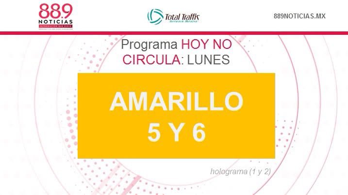 889Noticias's tweet photo. #EvitaMultas
Este lunes el #HoyNoCircula aplica a vehículos con engomado #Amarillo, terminación de placas 5 y 6, holograma 1 y 2.
Recuerda que puedes escucharnos a través de #iHeartRadio: https://t.co/K31NeDGWqr
oh https://t.co/OrJtSUFMpr