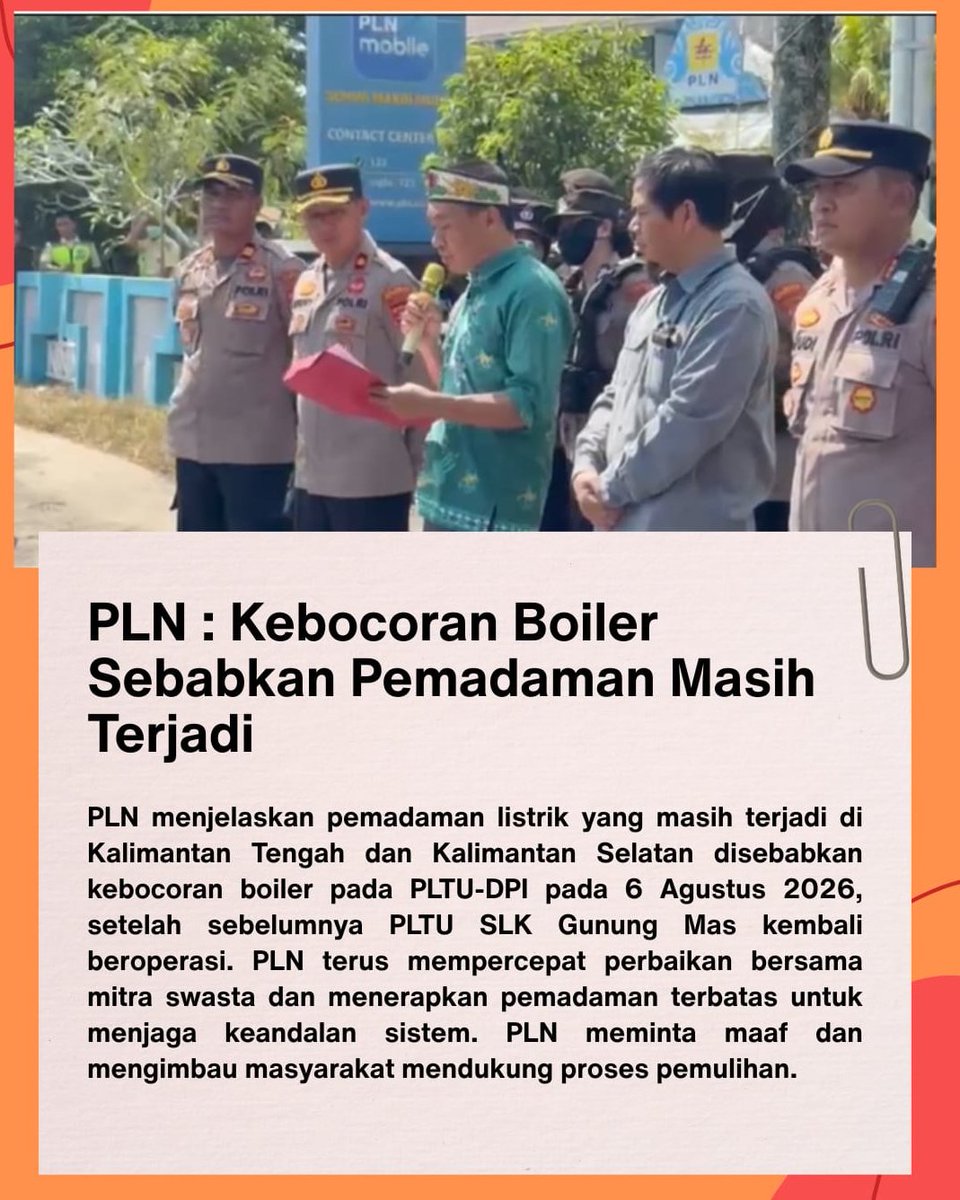 servionawulan's tweet photo. Salut sih sama PLN yang tetap transparan menjelaskan kondisi dan proses perbaikannya. Setidaknya masyarakat jadi tahu apa yang sedang dikerjakan, bukan cuma dengar kabar simpang siur. Semoga tim di lapangan selalu dimudahkan sampai semuanya normal kembali https://t.co/zn36UiCqWl