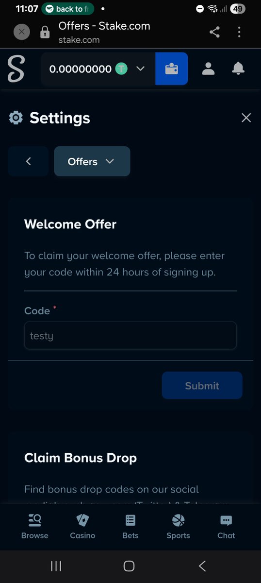Father000x's tweet photo. @TestyFPS @Stake @StakeUsa Hello sir @TestyFPS i just created my new stake account under your code. I also followed you in your kick so i can support and watch you stream. Watching you right now. Thank you! Hope I can get some tips to play with my new stake account

Here is my stake name: Fatheryoso https://t.co/mcXOamMVbO