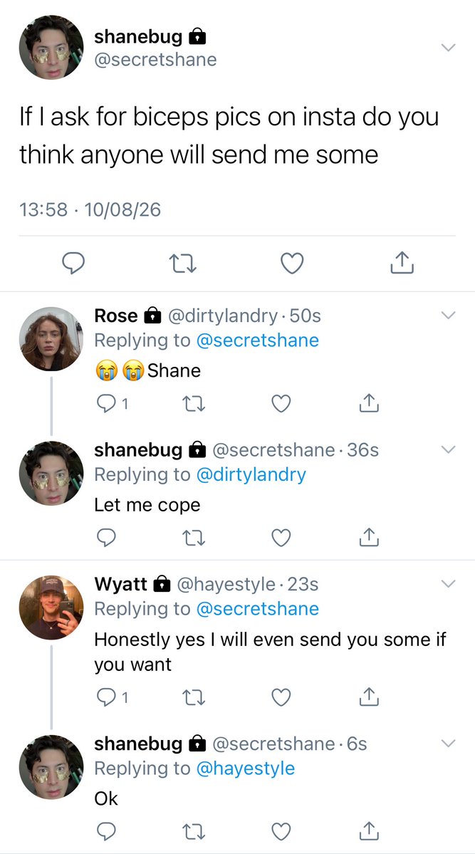 user_300715's tweet photo. #hollanov SHORT smau where Shane breaks up with his bf and asks for biceps pics on insta to feel better. Ilya has been waiting for this. Unfortunately for him, lots of other people have been waiting for this moment as well. So Ilya has to step up his game https://t.co/0Abi8Gv21h