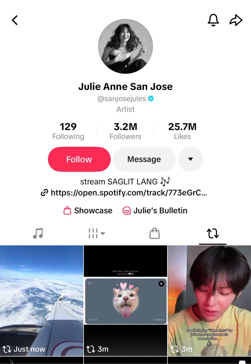 seokjinzones's tweet photo. HOW DO WE TELL JL THAT JULIE ANNE SAN JOSE SAW HIS “I’LL BE THERE” COVER AND EVEN COMMENTED 😭 SHE EVEN LIKED AND REPOSTED THE VIDEO I POSTED 🥹🫶🏻

@AHOF_official JL MAMAYA KA NA MAGHUGAS!! https://t.co/NwyvUfMtbC