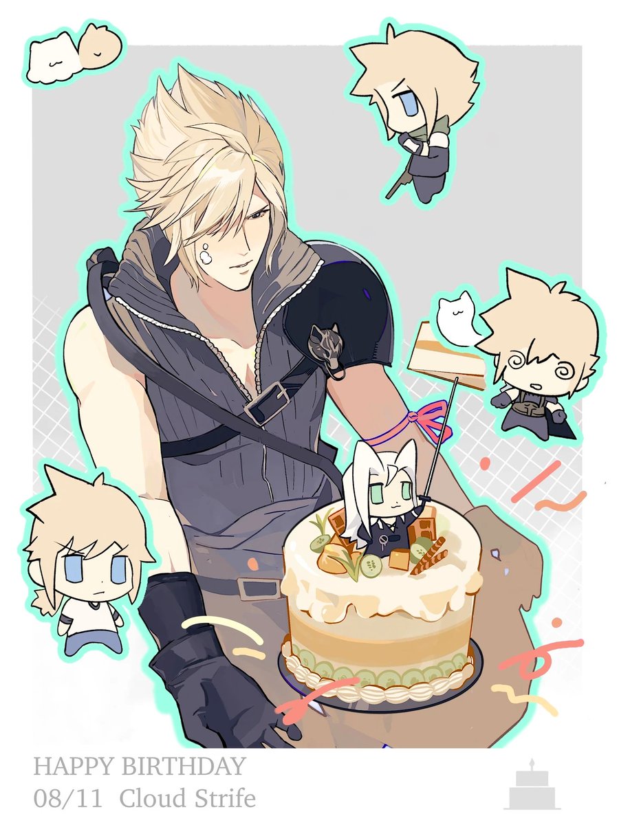 cansan333's tweet photo. 去年绘制的生日贺图
#クラウド https://t.co/00PXEUFmDW