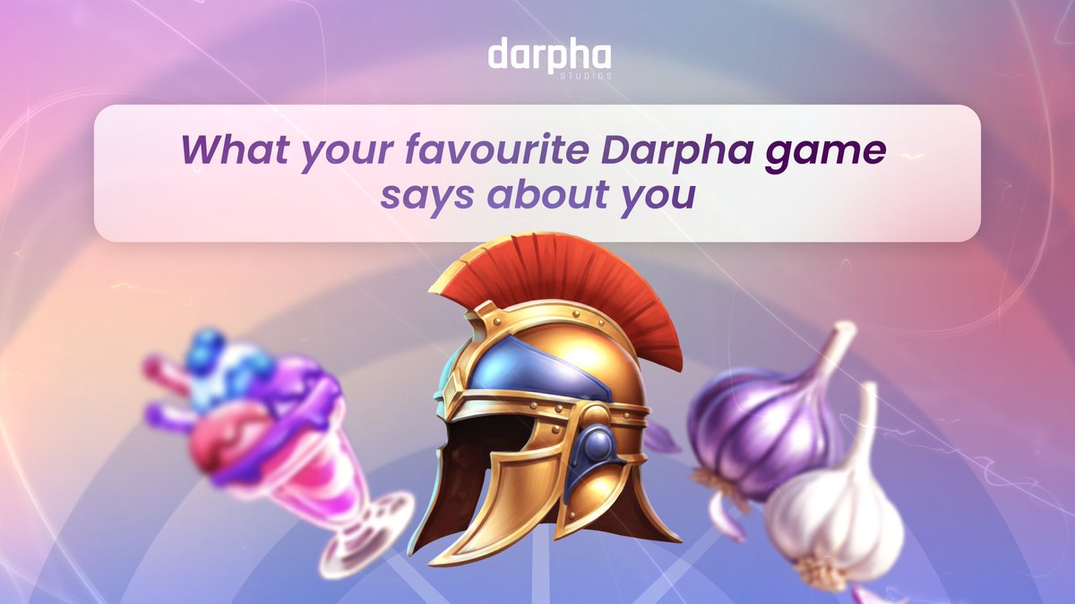 darphastudios's tweet photo. Your favorite Darpha game might be describing you 👀

Swipe through and see if we got your personality right.

Which one are you? 👇

#DarphaStudios #GamingPersonality #iGaming https://t.co/y1waIpBc5A