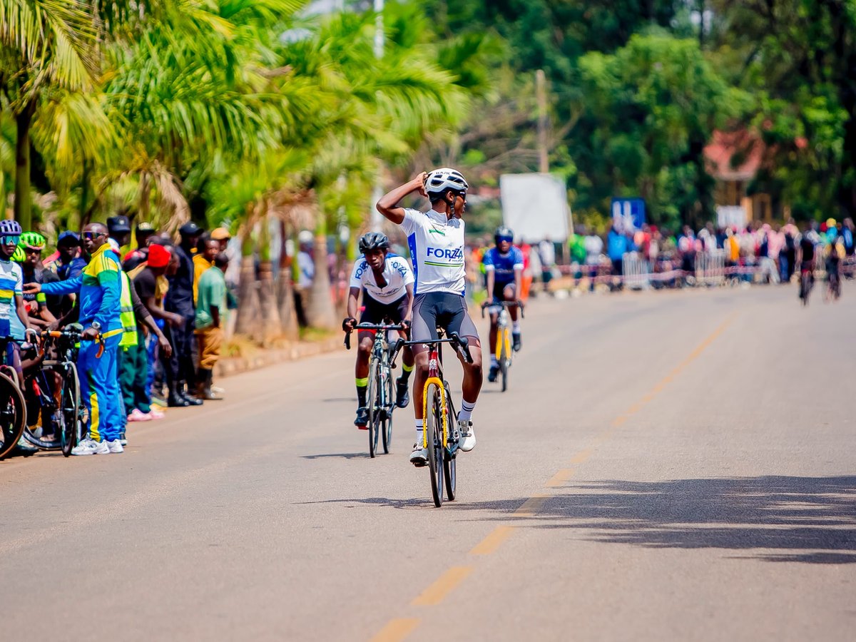 cyclingrwanda's tweet photo. Youth Racing Cup 2026
▪️Round 7
📍 Huye
Byiringiro Mubarak secures his second win of the #YouthRacingCup2026 season, after a triumphant home win in May, he delivered a sprint in Huye to snatch top spot on the podium!
#GasMeth #GSF #YouthRacingCup2026 https://t.co/U0KexGVmJB