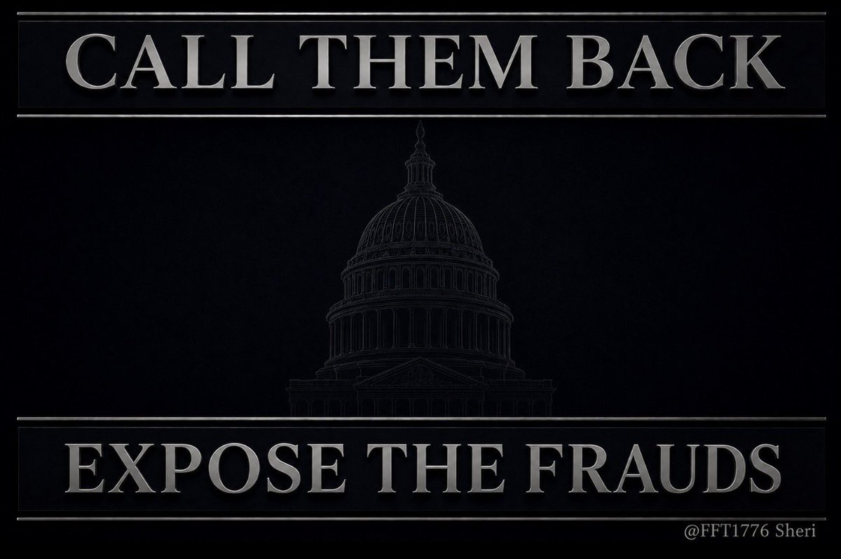FFT1776's tweet photo. 🚨Message to President Trump🚨

The Senate walked out on the SAVE America Act and election integrity.

You have the constitutional power to call them back into session.

🔥Let’s do this!

If they refuse to return, America will see who the traitors are.

They chose SECRECY when they killed this behind closed doors.

Force this fight into the daylight and make every senator own where they stand.

🚨Call them back, Mr President … force their hands.