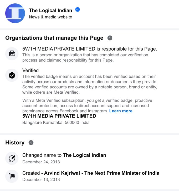 TheSquind's tweet photo. Saurav Das started his career as a writer for the logical indian website.

But the logical indian, itself was initially named as Arvind Kejriwal - the next PM of India https://t.co/0HEcctHDTQ