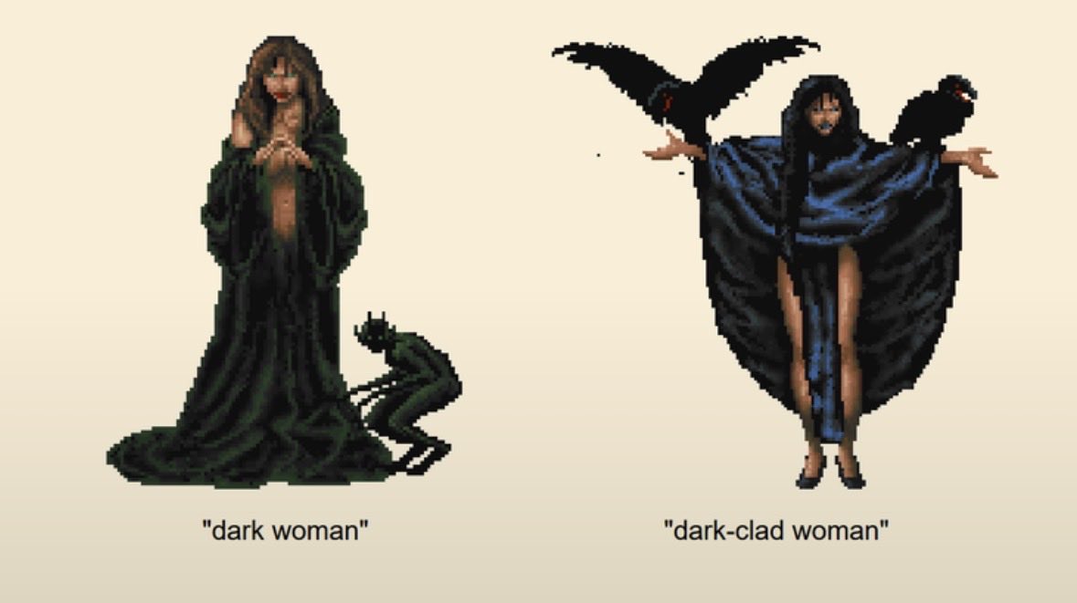notsnel's tweet photo. Dev 1: We can’t have two “dark woman”sprites in the game, quick we need another name!!
Dev 2: ugh what about “dark-clad woman”
Dev 1: Genius!
…
Todd Howard: it just works! https://t.co/aEjCAxXNOK