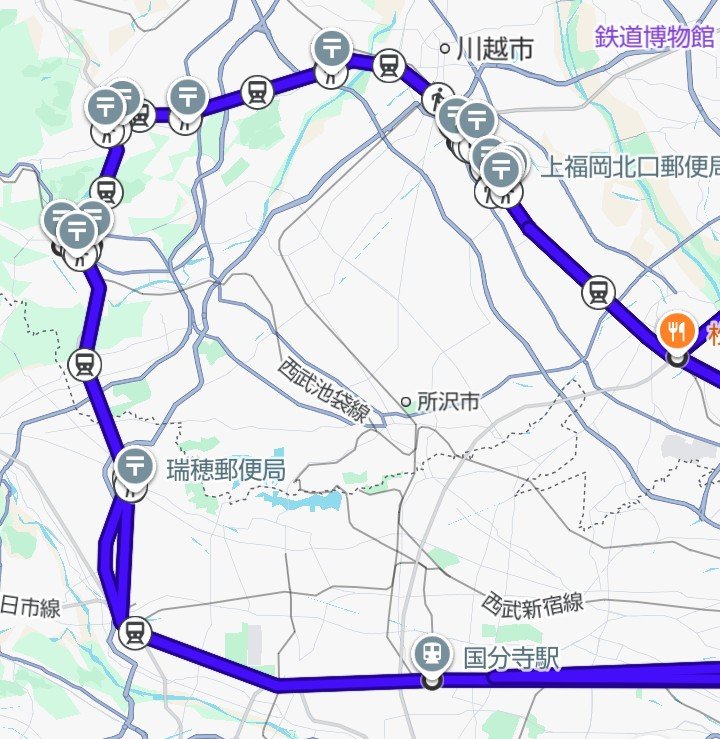 PostonQ44559's tweet photo. 2026/8/10　川越 / ふじみ野 / 日高 / 飯能 / 瑞穂

　夏休み期間中は平日も利用可能な #のんびりホリデーSuicaパス を利用して、
　東上線▶川越線▶八高線　沿線の駅近郵便局を廻った。
#郵便局めぐり https://t.co/CzsrryILG9